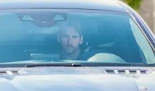 Así fue la llegada de Messi a los entrenamientos del Barcelona