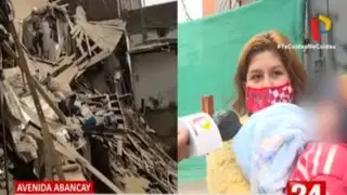 Centro de Lima: Familia pierde su negocio por derrumbe de antiguo solar en Av. Abancay