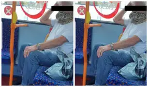 Reino Unido: pasajero de bus es captado utilizando a serpiente como mascarilla