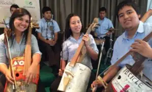 Lanzan concurso nacional de instrumentos musicales con material reciclable