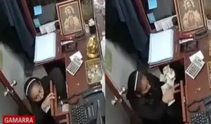 Ladrona roba en tienda mientras sus cómplices distraen a vendedoras: Gamarra