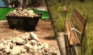 Parques de Pueblo Libre están en abandono por obras inconclusas