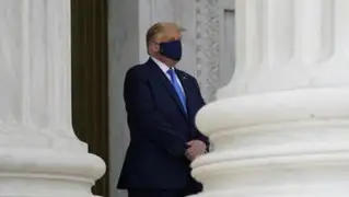 Donald Trump es abucheado durante visita al Tribunal Supremo