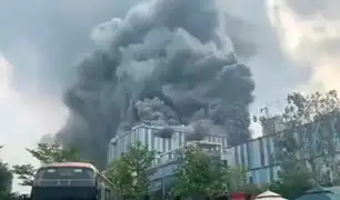 China: una de las sedes de Huawei ardió en llamas