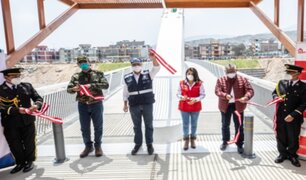 MML inauguró puente peatonal en Malecón Checa tras desplome de anterior estructura