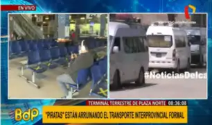Plaza Norte: transporte interprovincial formal agoniza ante proliferación de ilegales