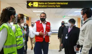 Vuelos internacionales: titular del MTC supervisó medidas sanitarias en aeropuerto Jorge Chávez