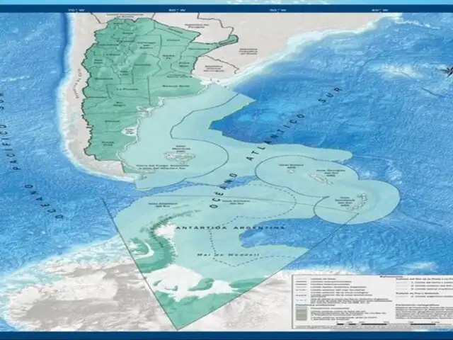Argentina presentó nuevo mapa que la convierte en nación bicontinental