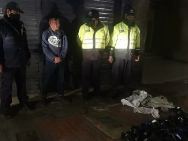 Cercado de Lima: detienen a cuatro personas tras frustrar robos en tiendas de calzado
