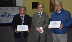 Municipio de Miraflores distinguió a periodistas Julio Alzola y Ricardo Burgos