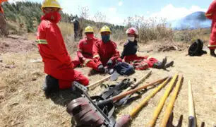 Cusco: incendios forestales siguen activos en Tipón y Yanahuara