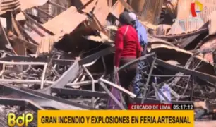 Cercado de Lima: artesanos de galería incendiada piden ayuda a Municipalidad de Lima