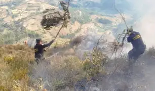 Marcahuamachuco: controlan incendio forestal que amenazaba complejo arqueológico