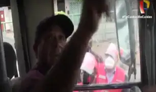 El Agustino: chófer de bus informal intentó evadir operativo y fugó con fiscalizador a bordo