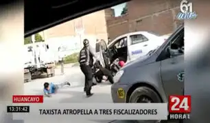Huancayo: infractor atropella a inspectores para fugarse de intervención
