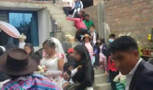 Covid-19: novios e invitados a boda fueron intervenidos y trasladados a comisaría en Huancayo