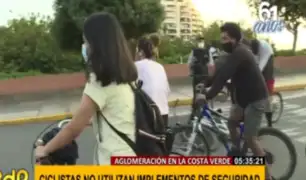 Accidentes y aglomeraciones de ciclistas en Bajada de Armendáriz y La Herradura