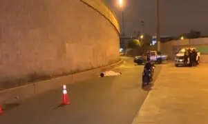 Callao: motociclista muere tras estrellarse y caer de by-pass de av. Quilca