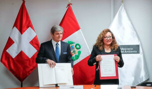 Perú y Suiza firman convenio para reducir gases de efecto invernadero