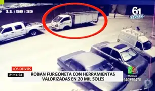 Los Olivos: delincuentes robaron furgoneta con herramientas valorizadas en 20 mil soles