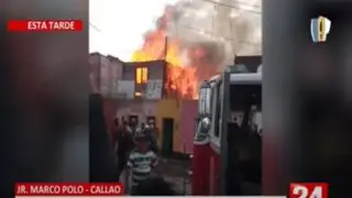 Callao: Incendio consumió 6 viviendas en el jirón Marco Polo
