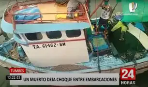 Tumbes: accidente entre embarcaciones en altamar dejan un muerto y dos heridos