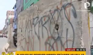 Municipalidad de San Luis se pronunció tras denuncia de vecinos sobre muros de concreto