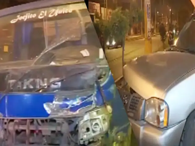 Dos heridos deja choque de vehículo de la Fiscalía en Ate