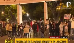 Miraflores: parque Kennedy y Larcomar también fueron escenario de protestas