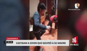 Castigan a joven que golpeó a su madre en Cajamarca