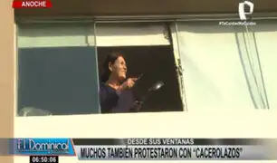 Cacerolazo masivo en Lima: ciudadanos también protestaron desde sus ventanas
