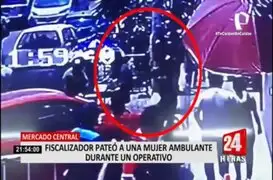 Cercado de Lima: fiscalizador patea en el vientre a ambulante durante operativo