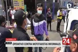 Chorrillos: operativo contra mototaxis informales dejó varios intervenidos por falta de documentos