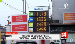 Precios de combustibles subieron hasta 6.5 % el galón, según OPECU
