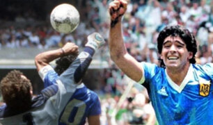 Maradona siempre será recordado por el gol con la “Mano de Dios”