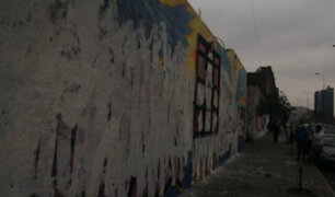 Fuerza Popular rechaza vandalismo contra mural en homenaje a Inti Sotelo y Jack Pintado