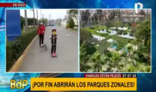 Parques zonales de Lima reabren sus puertas al público