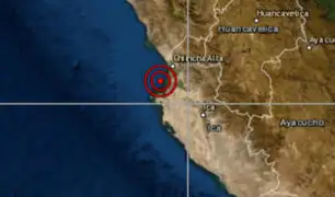 Sismo de magnitud 4.0 se registró esta tarde en Ica