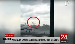 Pucallpa: avión de instrucción casi se estrella durante aterrizaje por fuerte viento