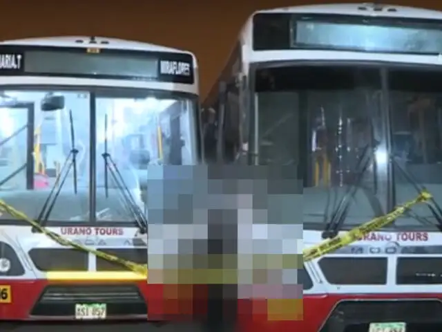 Trabajador muere aplastado por dos buses sin chofer en VMT