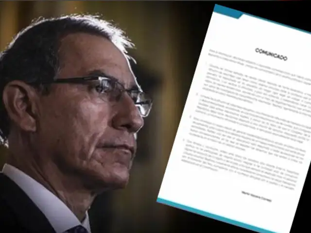 Presidente Martín Vizcarra se pronuncia tras revelación de chats