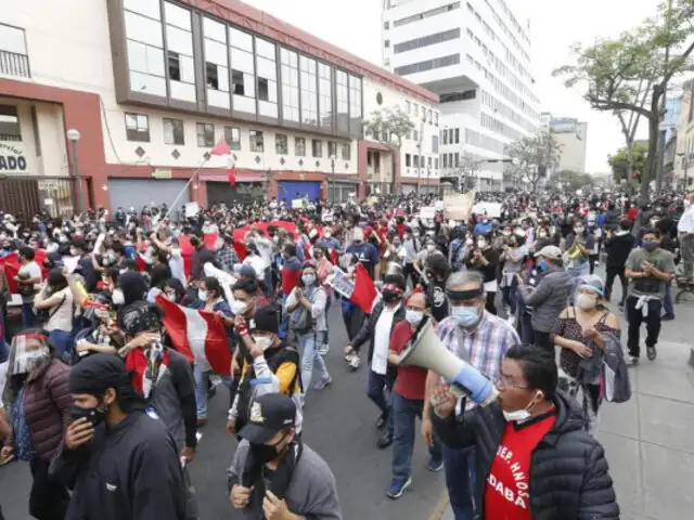 Vacancia presidencial: Hoy se realizará marcha nacional contra Manuel Merino