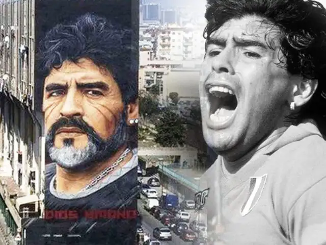 Diego Maradona: así fue el emotivo homenaje del Napoli con camiseta de Argentina