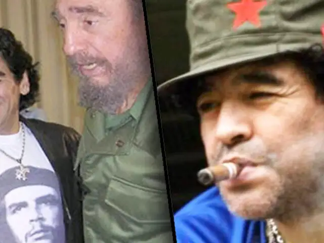 Maradona y su tendencia política fuera de las canchas