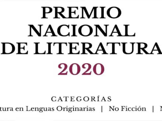 Publican lista de ganadores del Premio Nacional de Literatura 2020