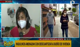 Dueño acusa a inquilinos de ser parte del Tren de Aragua, pero ellos lo niegan: “él nos amenaza”