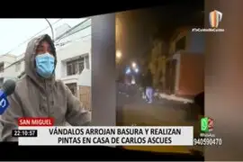 Carlos Ascues: Vecinos atemorizados por presuntos hinchas de Alianza Lima que vandalizaron casa de futbolista