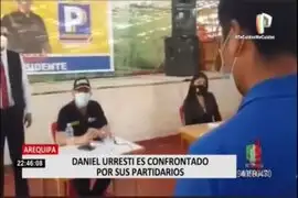 Arequipa: Daniel Urresti también fue confrontado por sus propios partidarios
