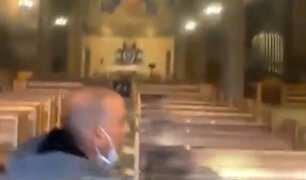 VIDEO: capturan sujeto que intentó incendiar iglesia  en Jerusalén