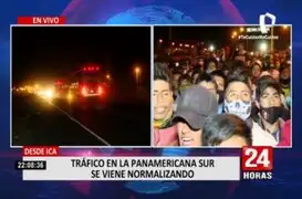 Ica: Así se reanuda el tránsito en la Panamericana Sur